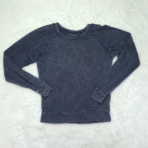 OBEY PROPAGANDA GRAY DISTRESSED BURNOUT GRAY SWEATER XS